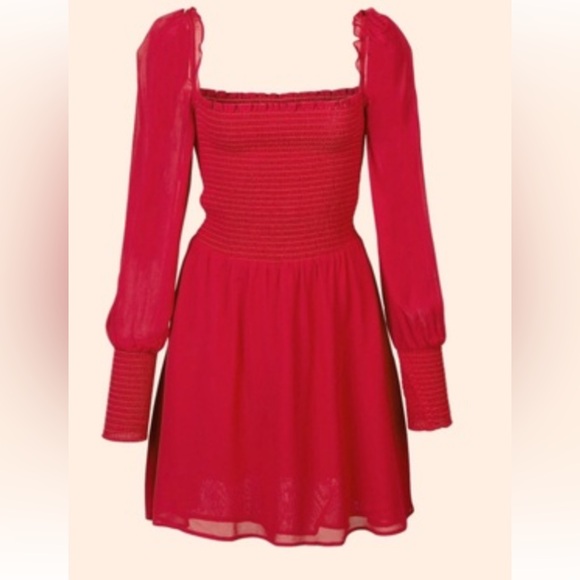 Reformation Kelli Dress in Lipstick Red | M - Picture 1 of 8